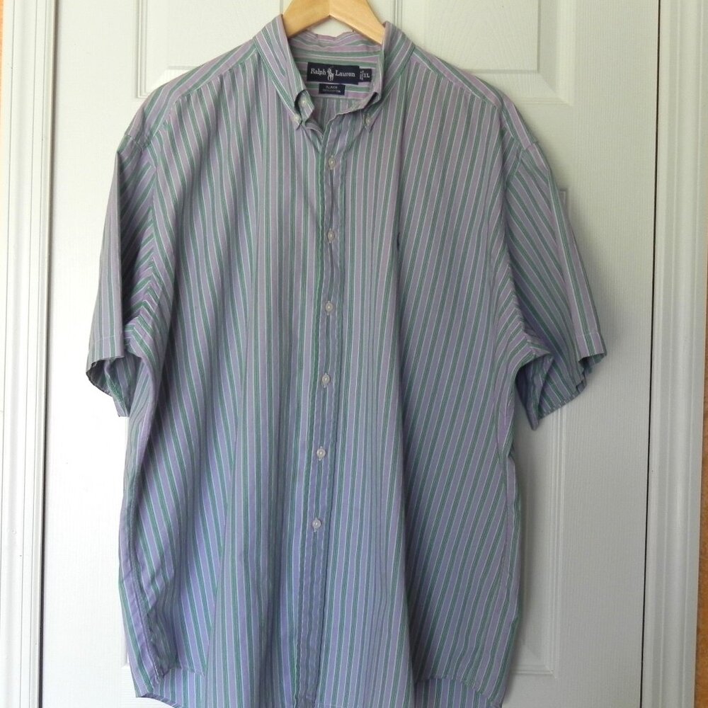 Ralph Lauren Button Short Sleeve Shirt Size XL